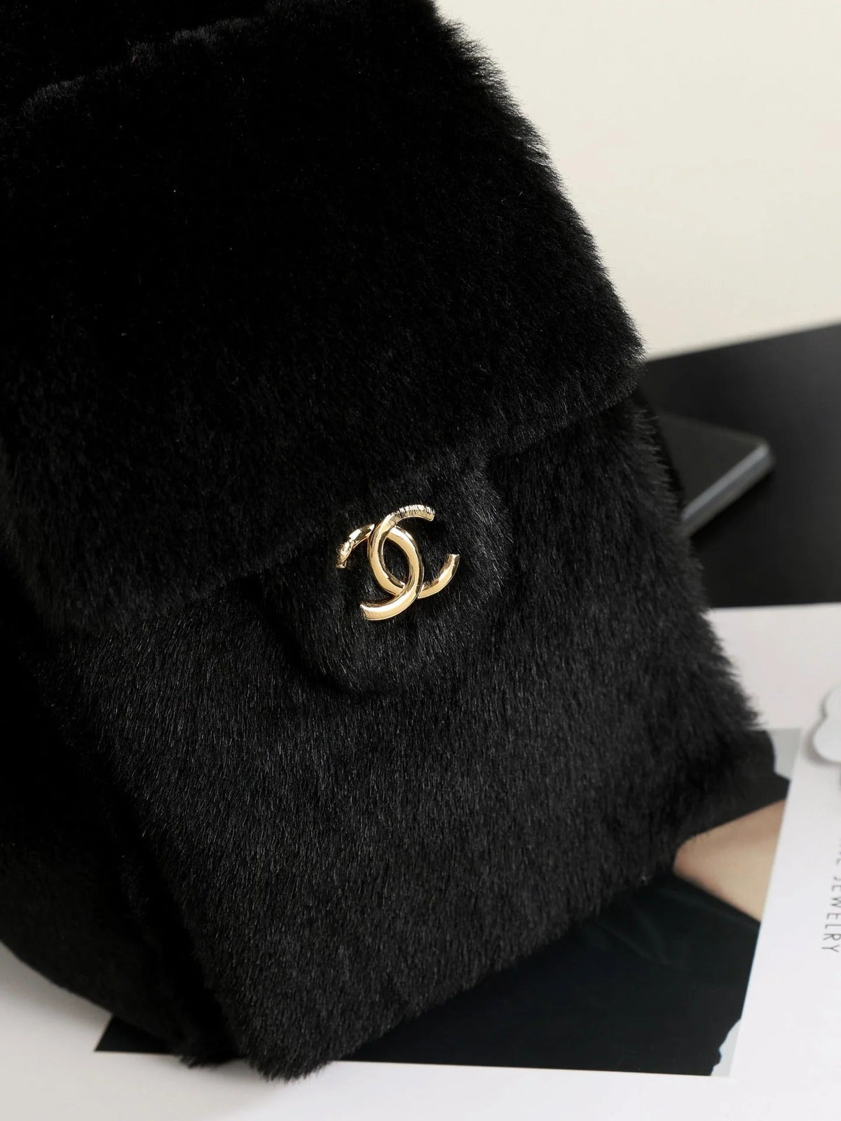 Chanel 2026 Hobo Bag 30cm Black Ponyhair