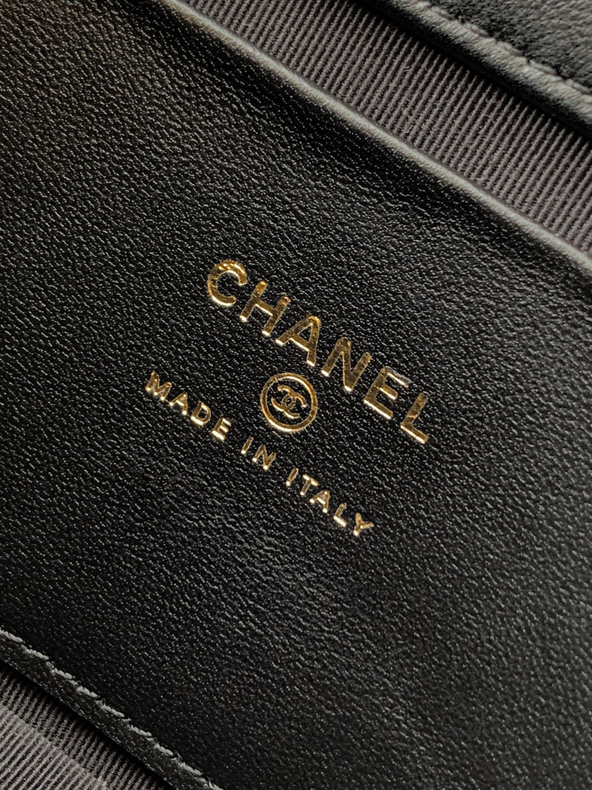 CC Mini Flap Bag 15 With Handle Black Lambskin