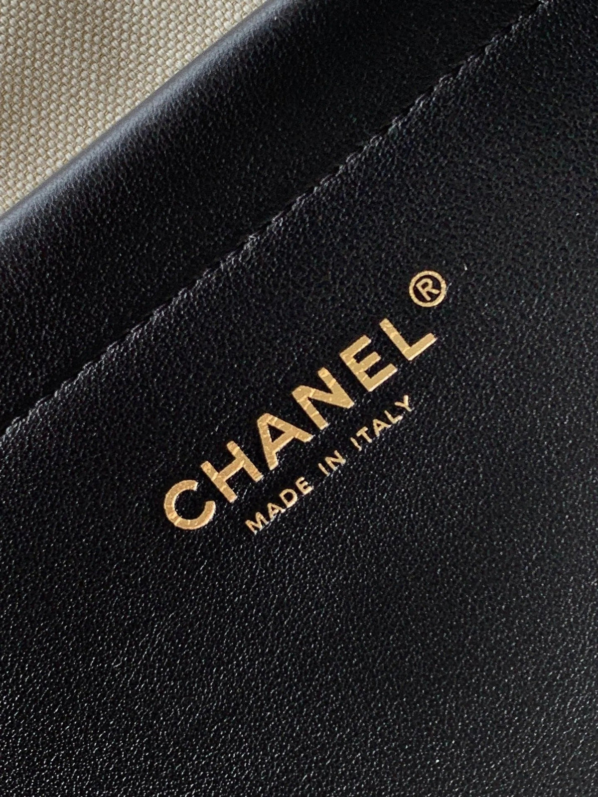 Chanel 2026 Large Shopping Bag 43cm Black Tweed Calfskin 363309