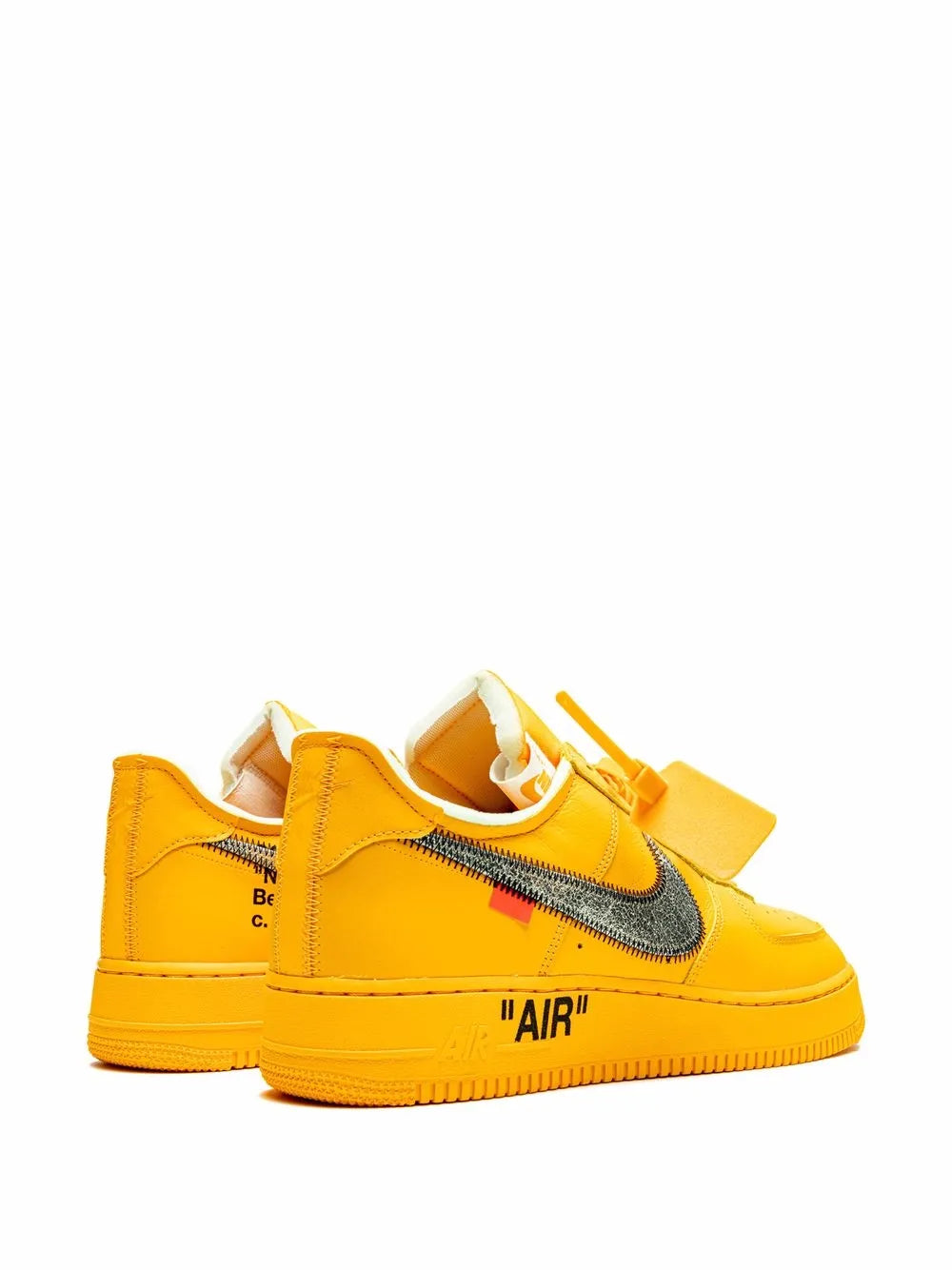Nike X Off-White Air Force 1 Low University Gold Sneakers