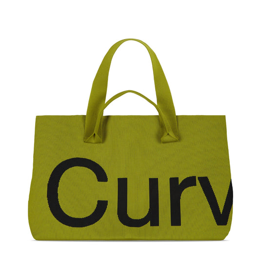 Curves Knit Tote (Lemongrass)
