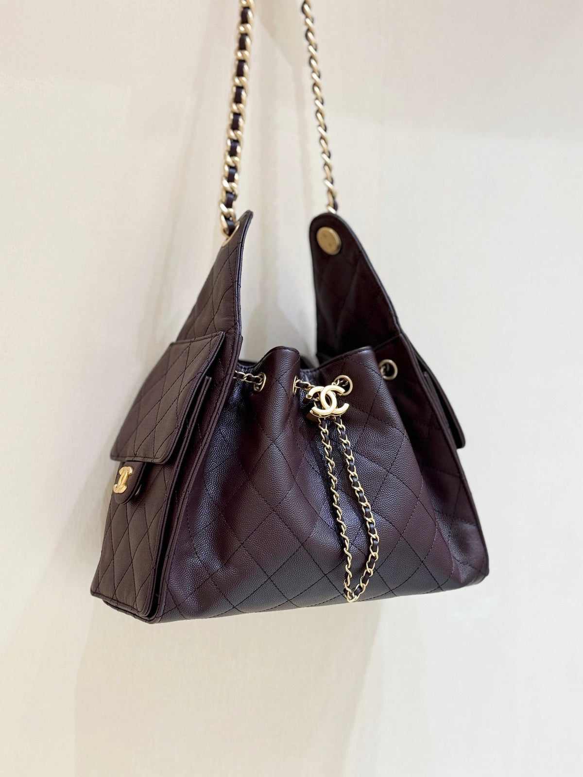 CC 26s Hobo Small Bag Chocolate Caviar GHW (Best Version)
