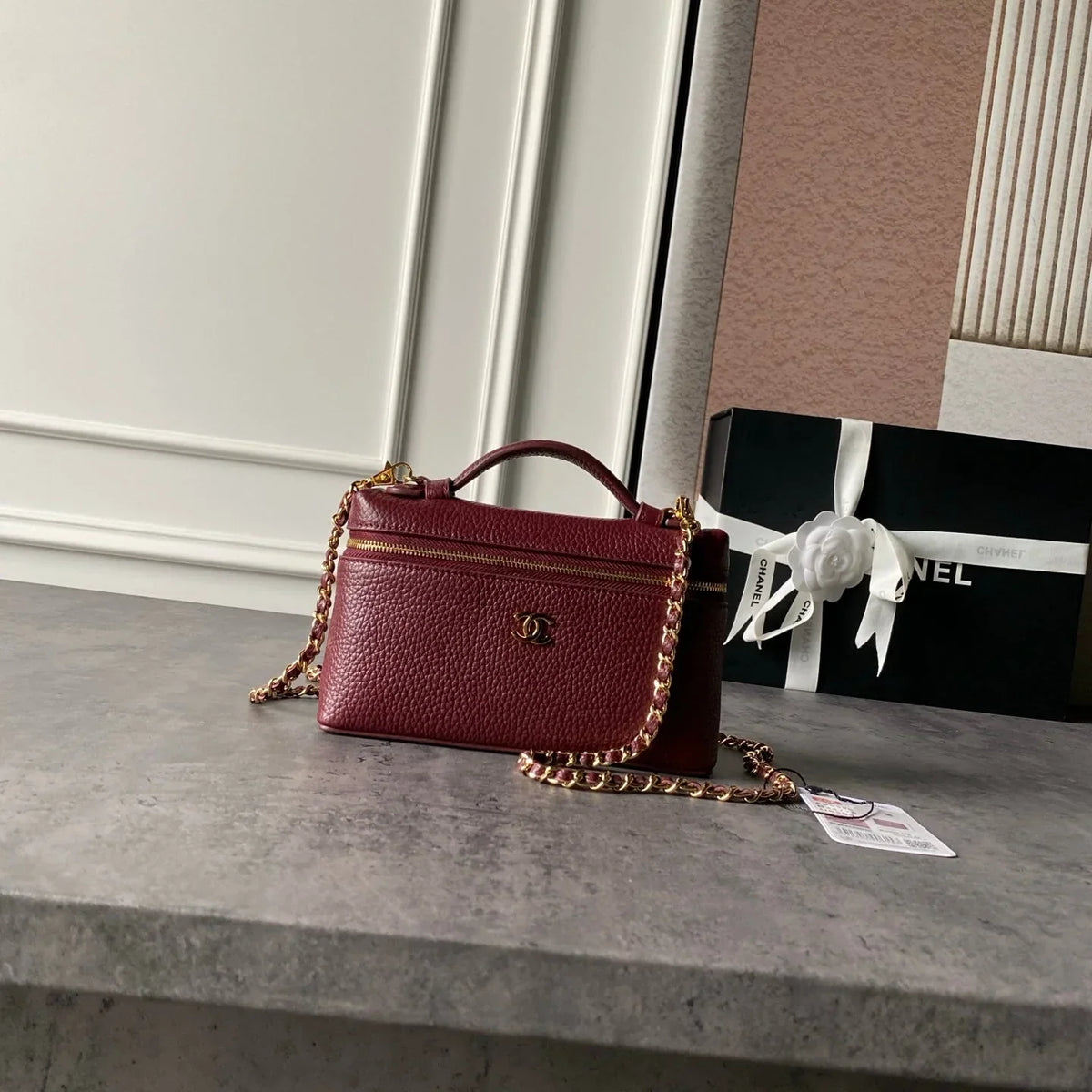 Chanel 2026 Vanity Bag 19.5cm Grained Calfskin