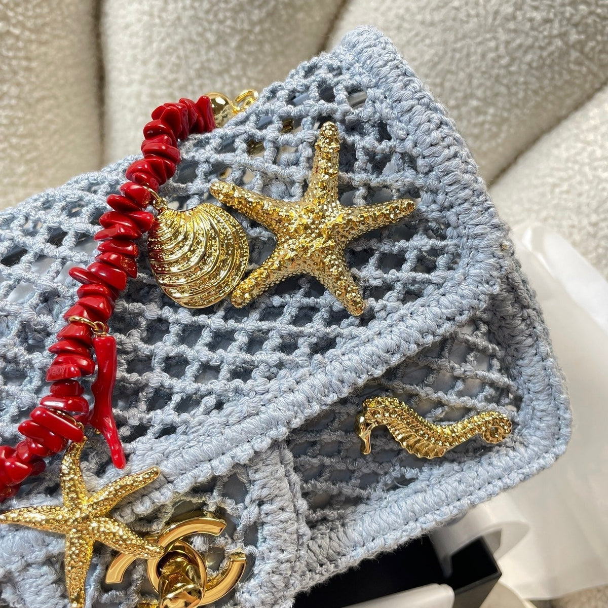 Chanel 2026 Charm Flap Bag 21cm Woven Leather