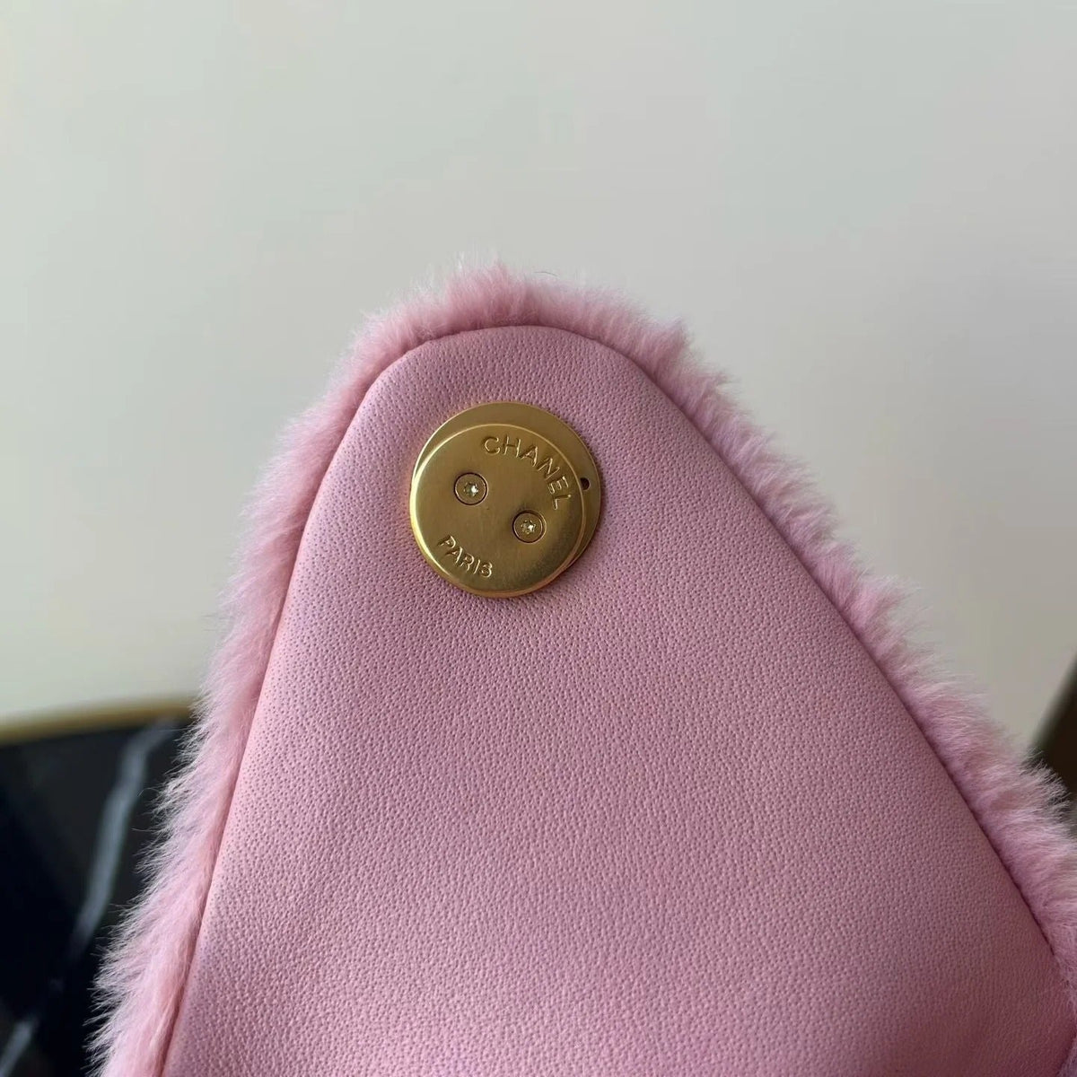 Chane 2026 Hobo Bag 30cm Pink Fur Leather