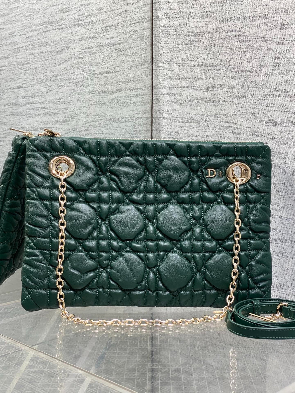 Dior 2026 Crunchy Bag 33cm Cannage Leather 378818