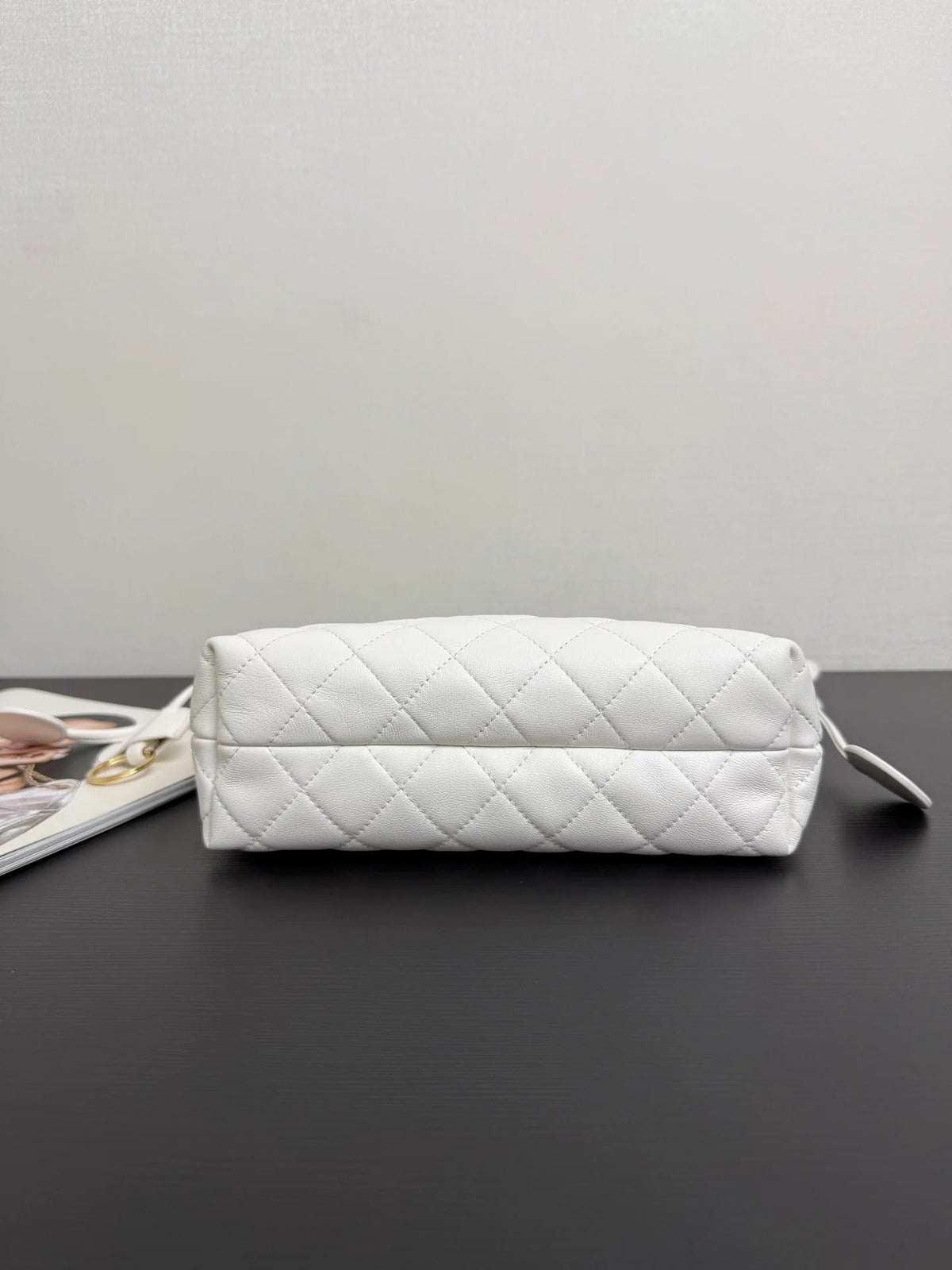 Chanel 2026 Lucky Bag 22cm White Sheepskin