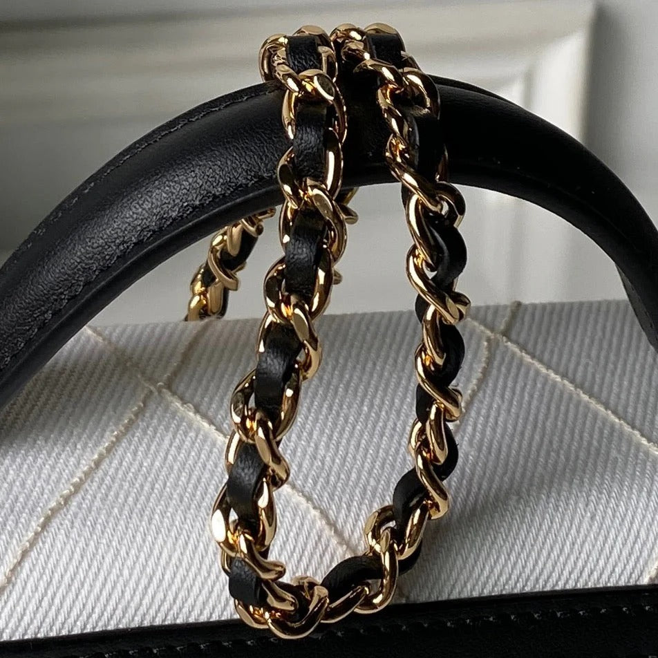 Chanel 2026 Cambon Ligne Bowling Bag 27cm Calfskin