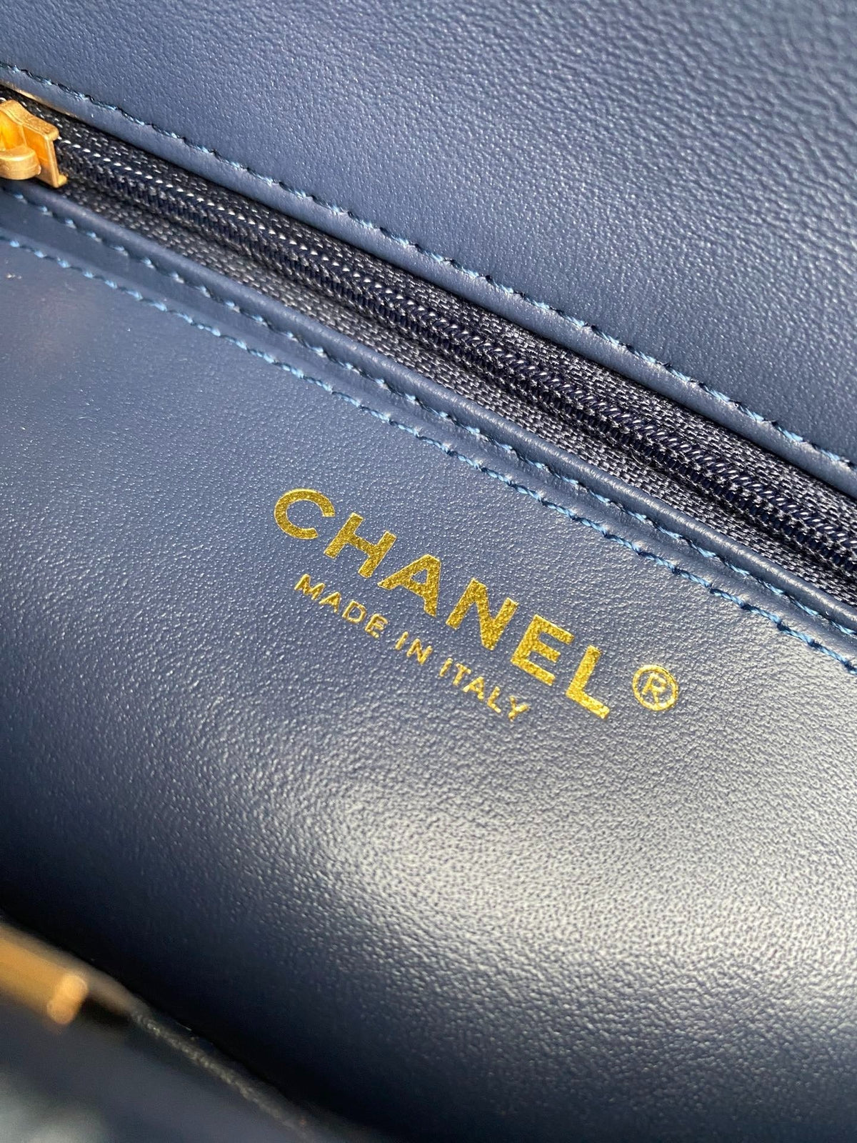 Chanel 2026 Denim Washed Flap Bag Blue Cotton Leather