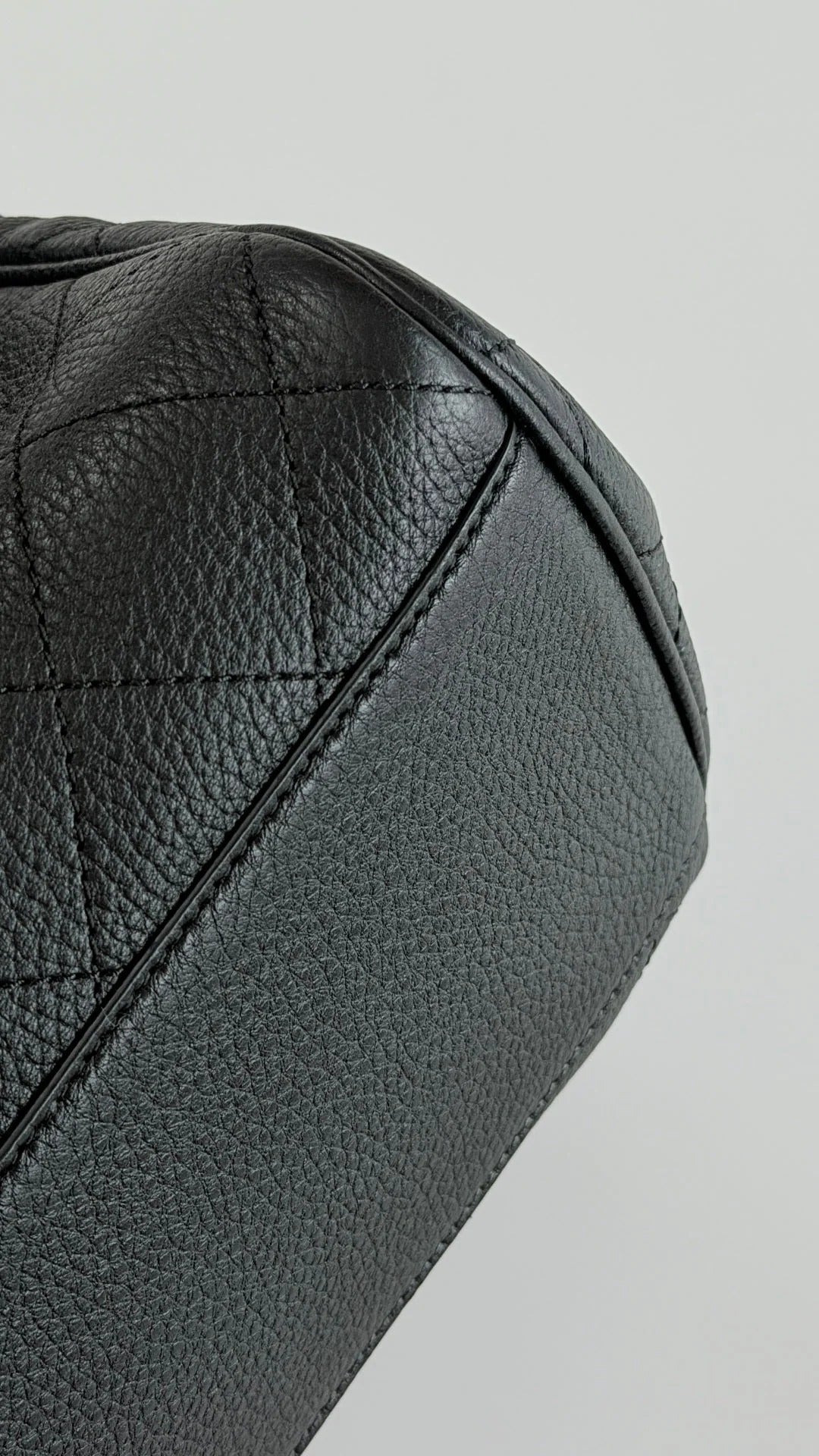 Chanel 2026 Shopping Bag 38cm Black Calfskin