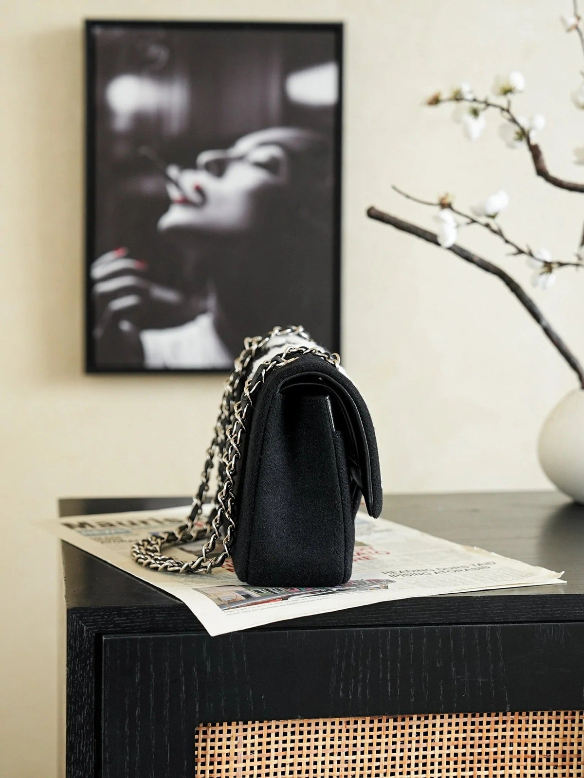 Chanel 2026 Clutch 30cm Black Lambskin