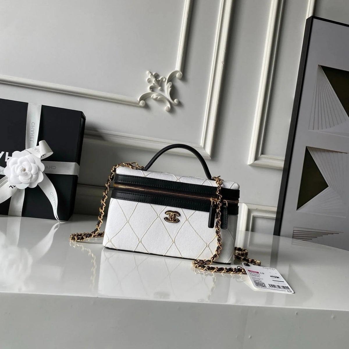 Chanel 2026 Cambon Ligne Bowling Bag 27cm Calfskin