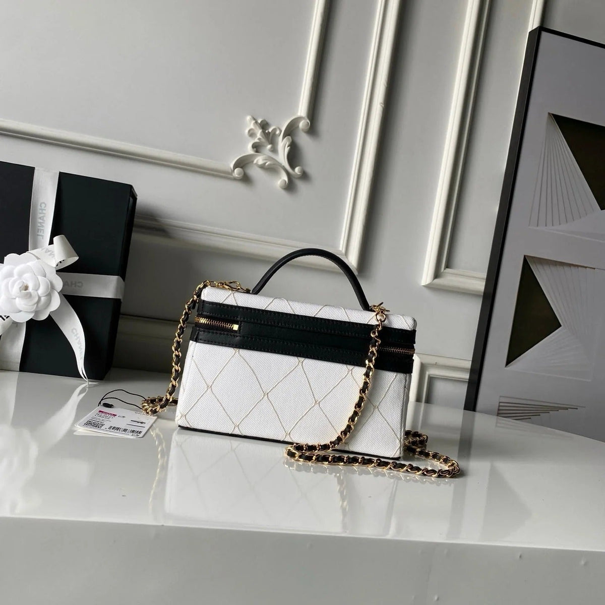 Chanel 2026 Cambon Ligne Bowling Bag 27cm Calfskin
