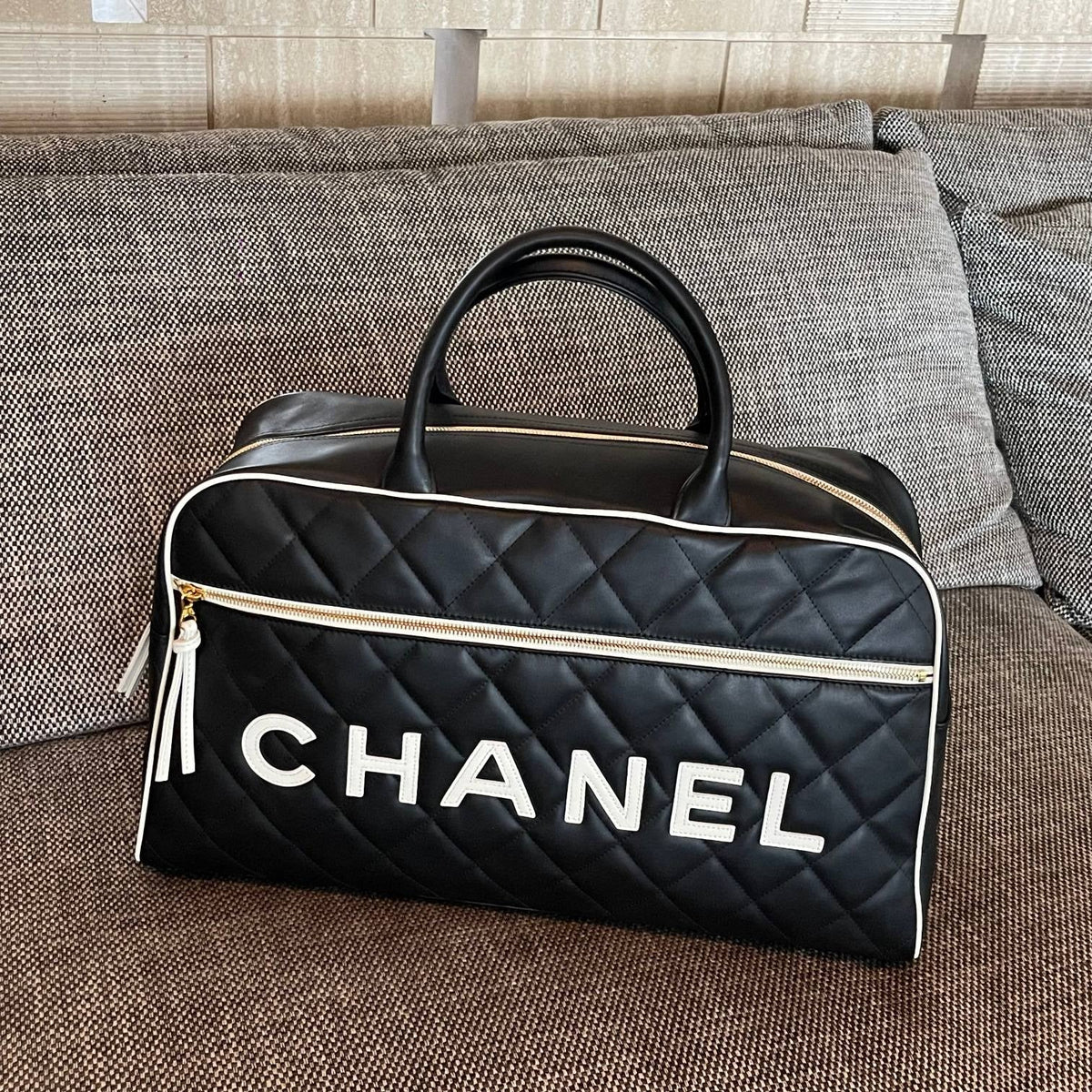 Chanel 2026 Bowling Boston Travel Bag 46cm Lambskin