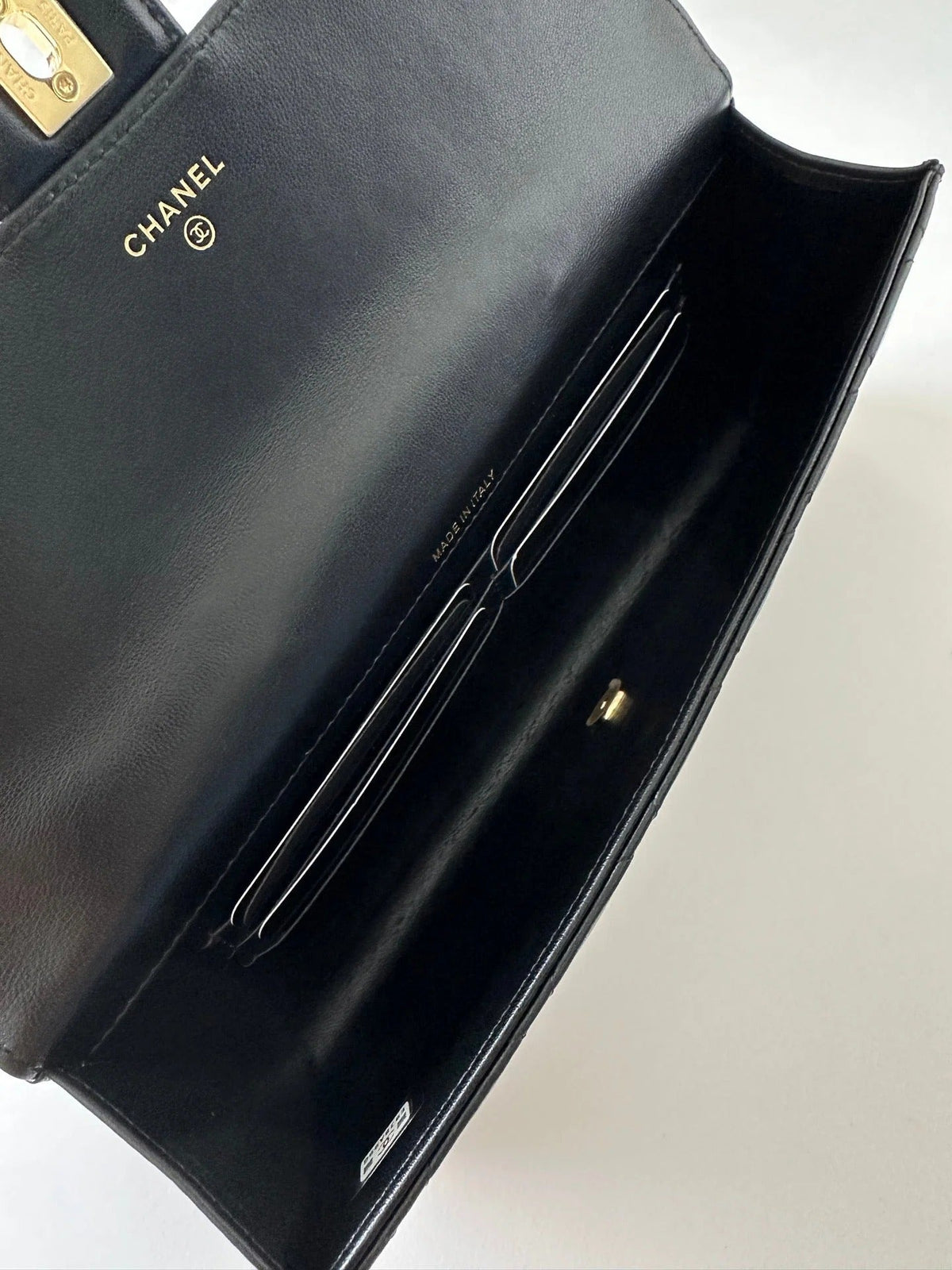 Chanel 2026 Long Top Handle Clutch 25cm Lambskin