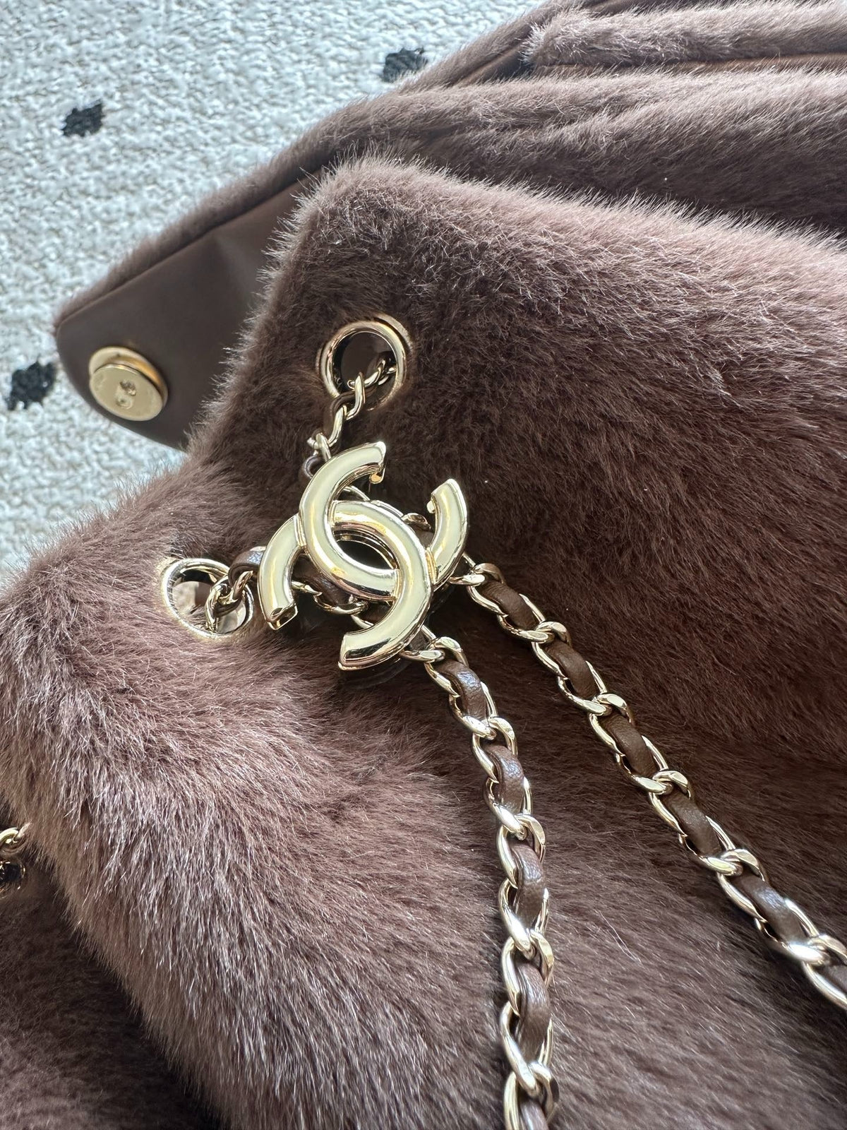 Chanel 2026 Hobo Bag Brown Ponyhair