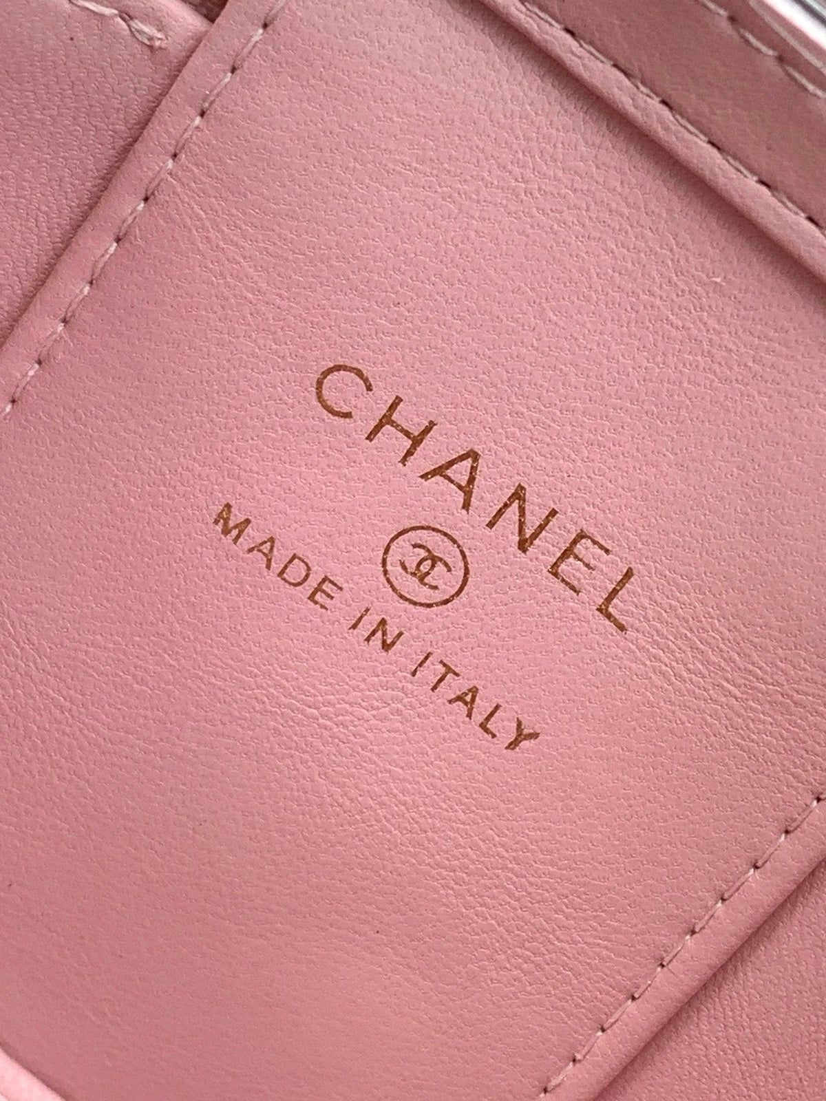 Chanel 2026 Chain Handle Makeup Bag 11cm Lambskin