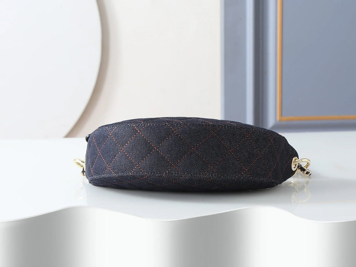 Chanel 2026 Chain Clutch 22cm Demin And Calfskin