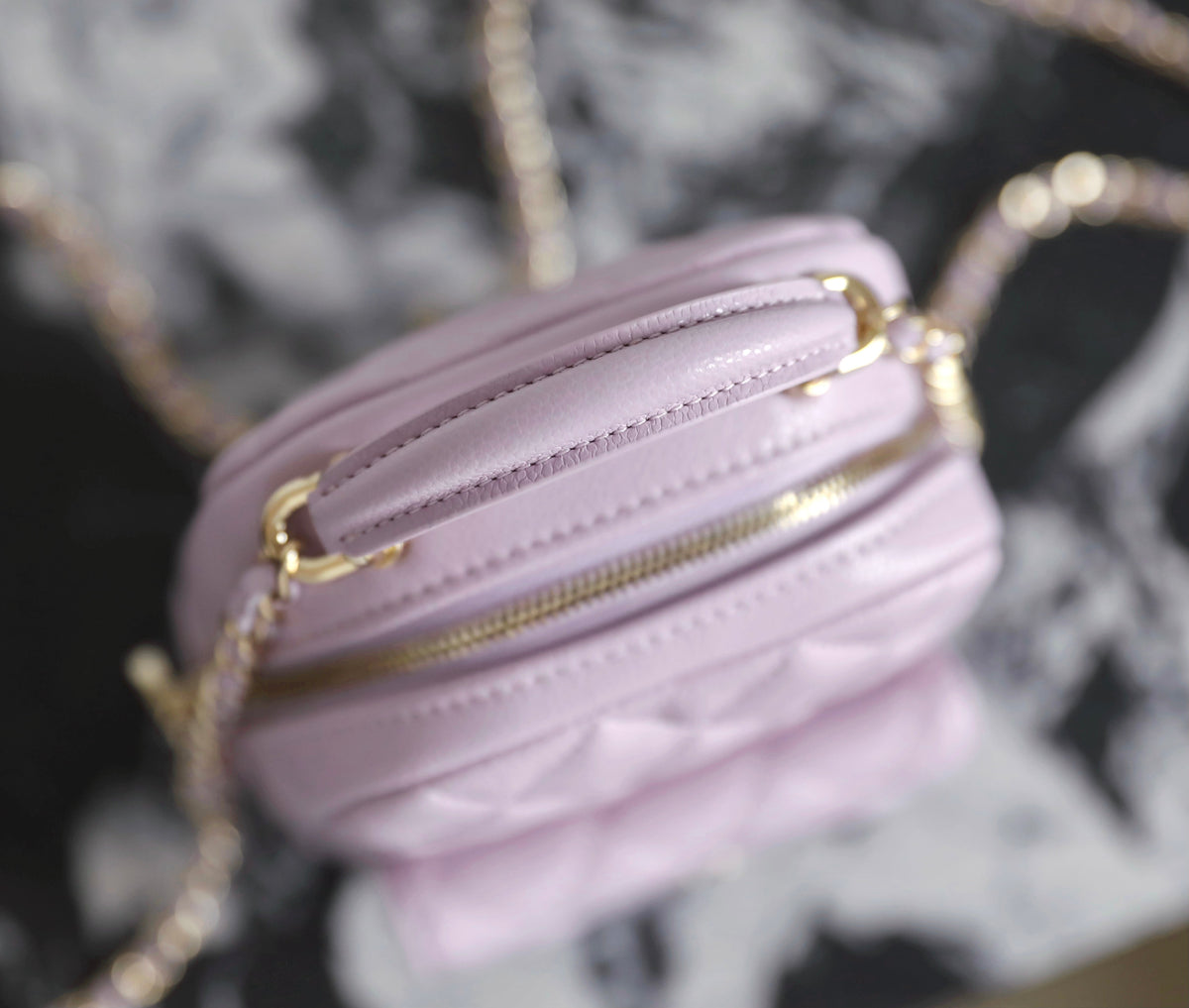Chanel Mini Backpack Pink Purple Calfskin 335680