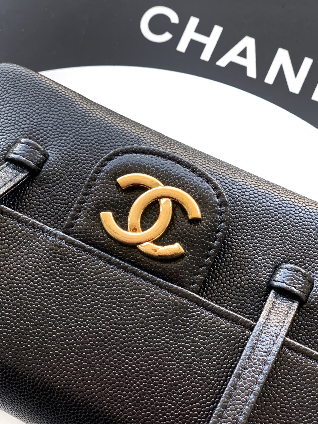 CC 26s Preppy Coco Bag 17cm Black Caviar Leather GHW
