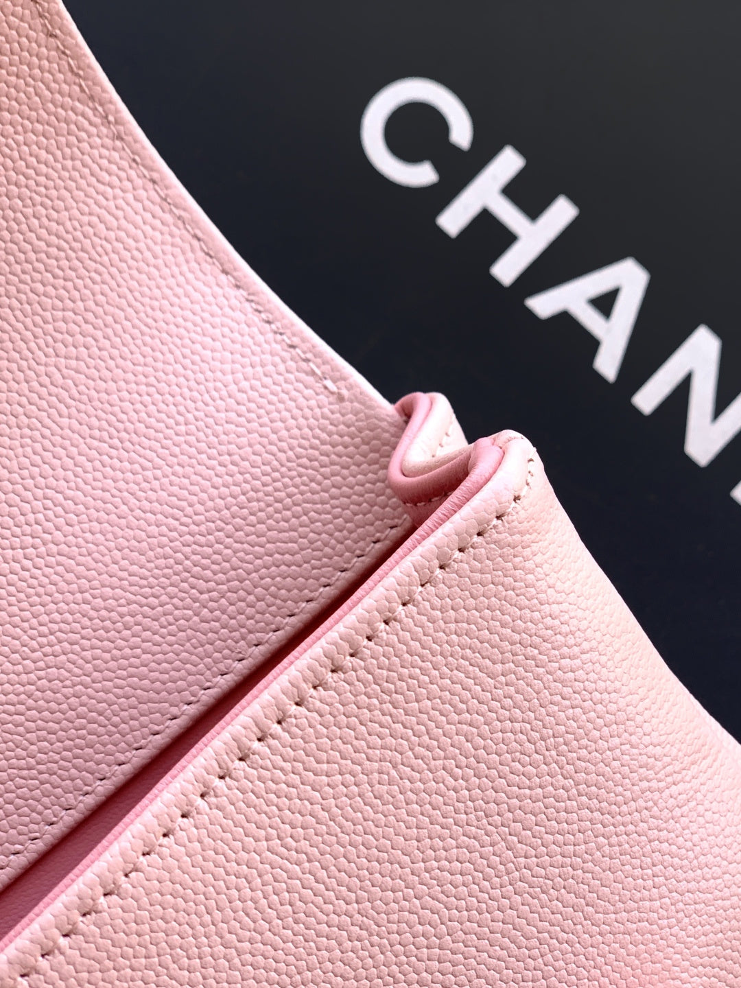 CC 26s Preppy Coco Bag 17cm Light Pink Caviar Leather GHW