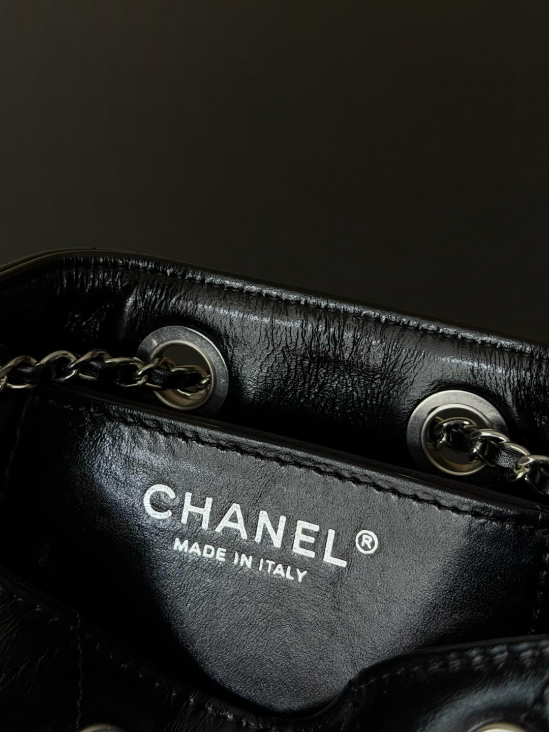CC 26c Hobo Bag 22cm Black Lambskin SHW