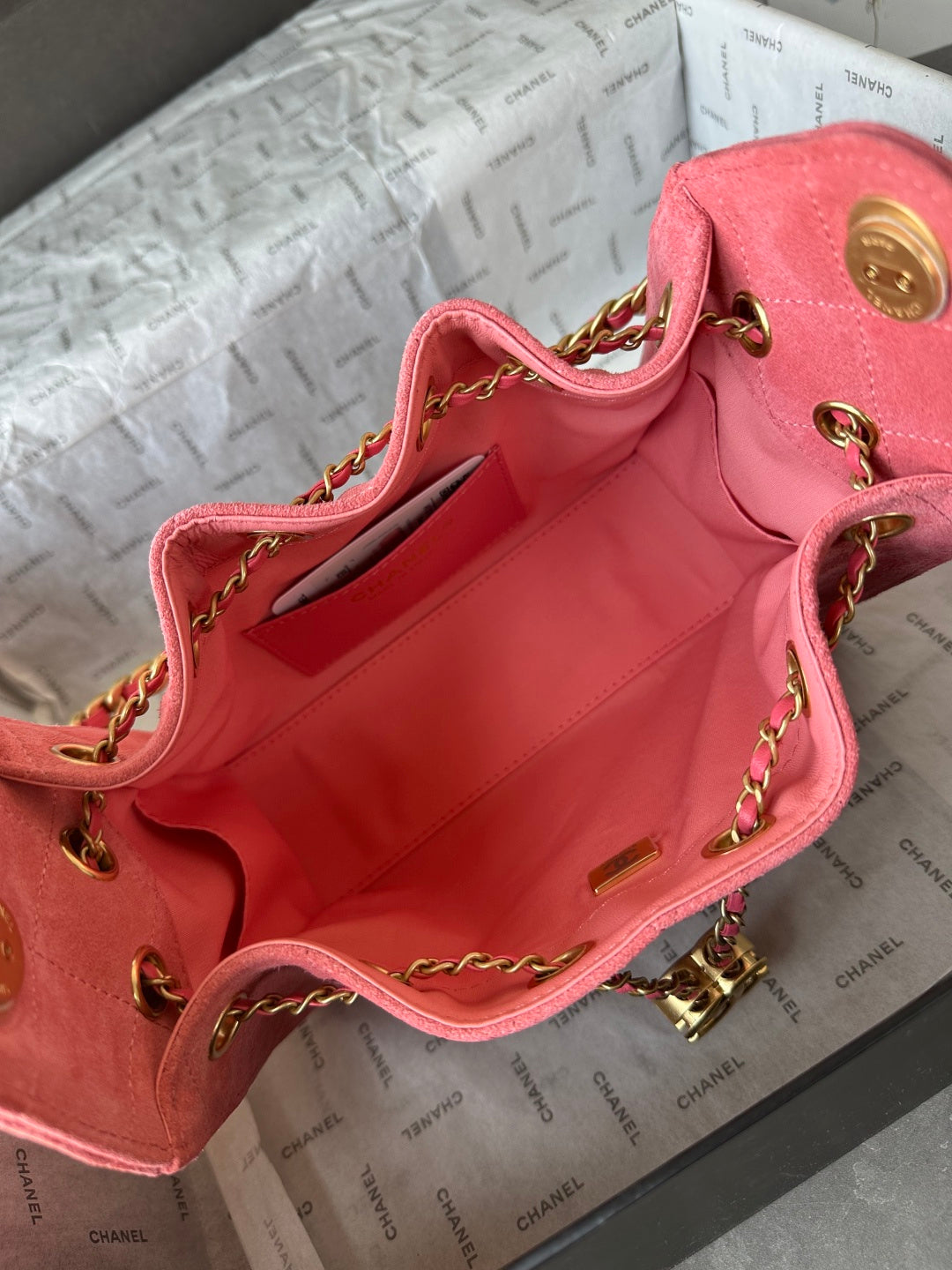 CC 26c Hobo Bag 22cm Hot Pink Suede