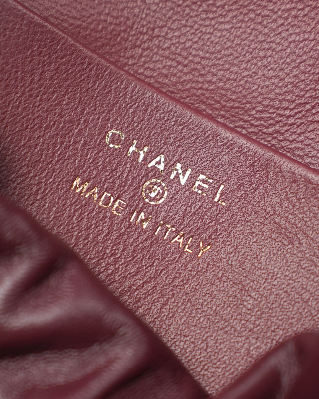 Chanel 2026 Lucky Bag 22cm Burgundy Sheepskin