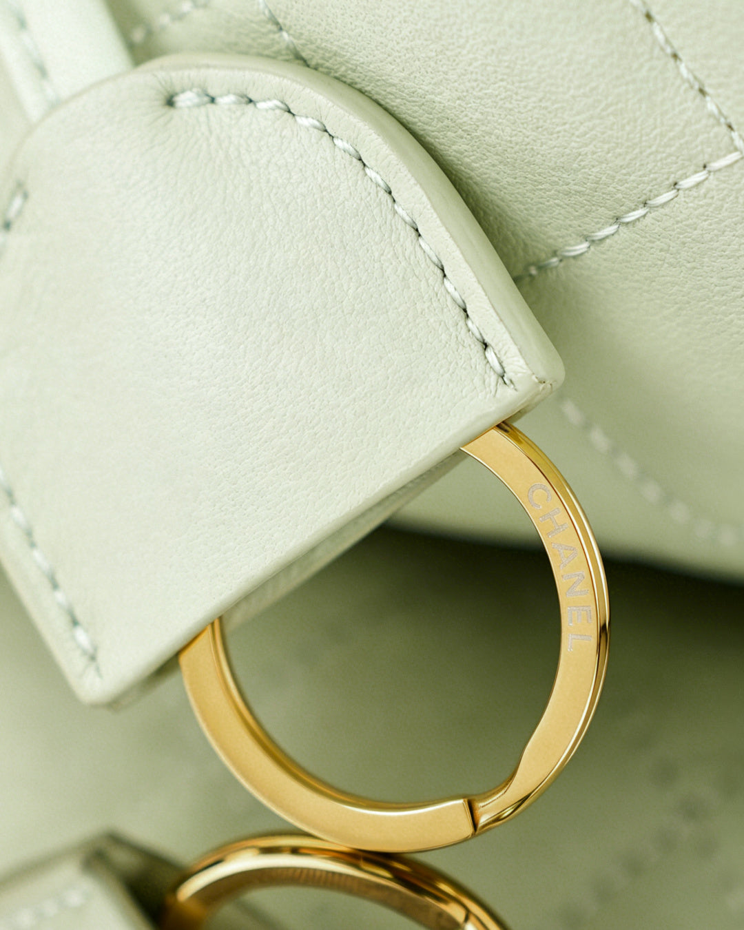 Chanel 2026 Lucky Bag 22cm Light Sage Green Sheepskin