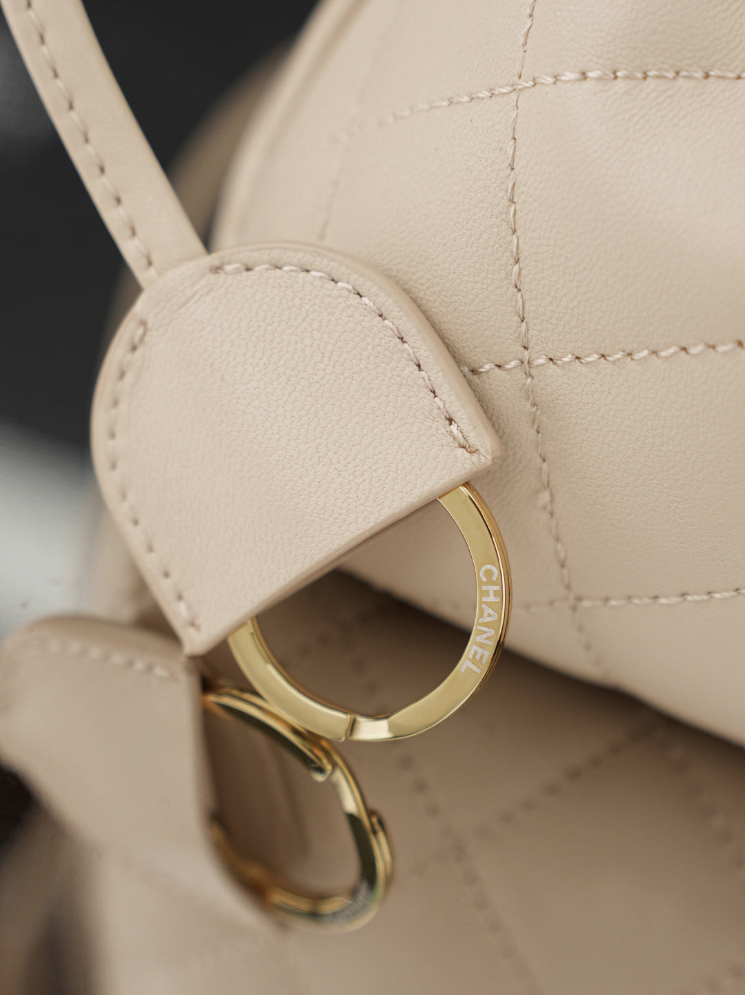 Chanel 2026 Lucky Bag 22cm Beige Sheepskin