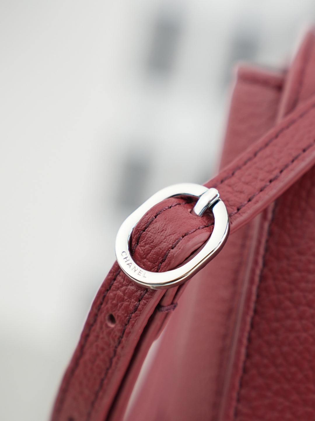CC 26s Maxi Flap Bag 32cm Burugndy Calfskin SHW