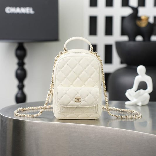 CC 𝑨𝑷𝟑𝟕𝟓𝟑 Mini Backpack White Caviar