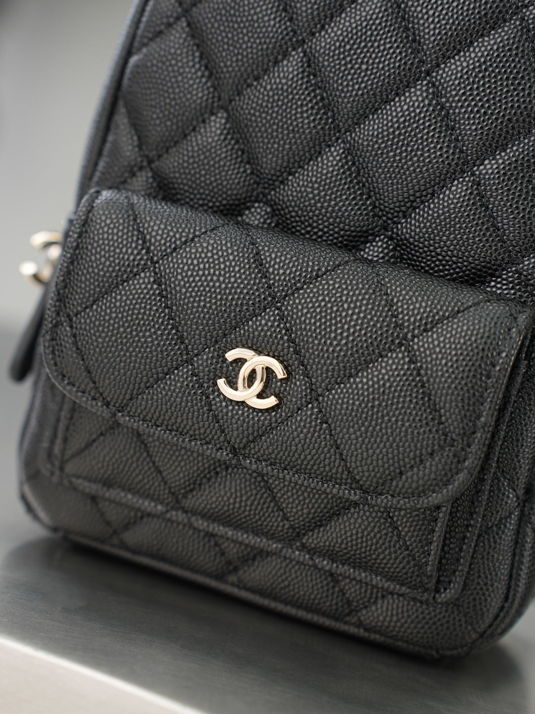 CC 𝑨𝑷𝟑𝟕𝟓𝟑 Mini Backpack Black Caviar