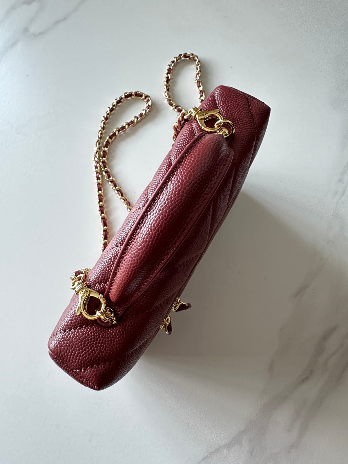 CC 25C Vanity Case Burgundy Caviar Leather 289553