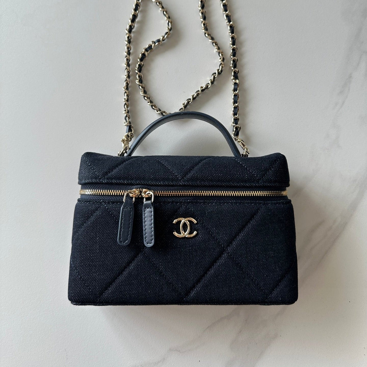 CC 26s Vanity Case Dark Blue Denim 289556