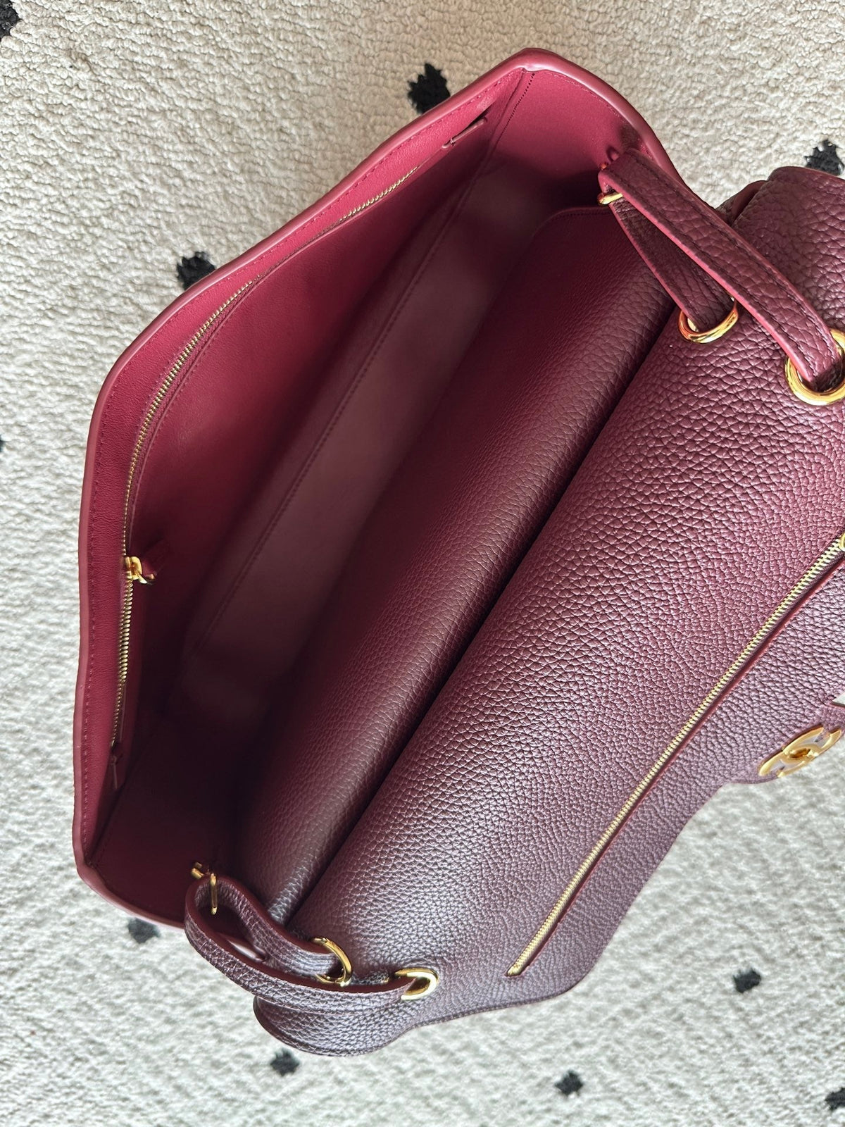 CC 26s Maxi Flap Bag 32cm Deep Burgundy Calfskin GHW
