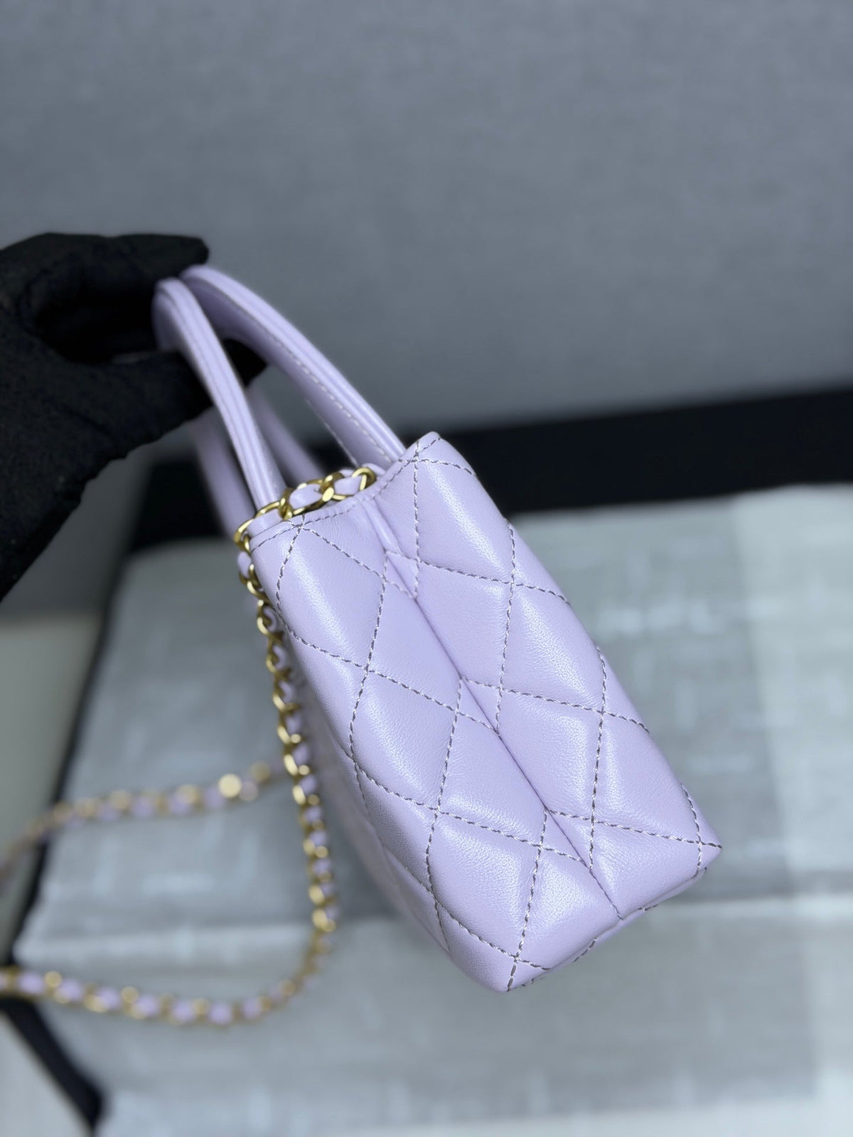 CC 26s Kelly Shopper Bag 19cm Light Purple Calfskin