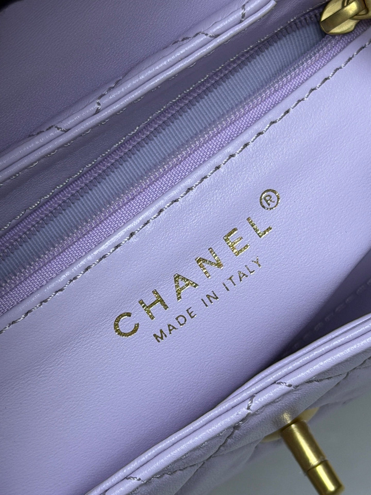 CC 26s Kelly Shopper Bag 19cm Light Purple Calfskin