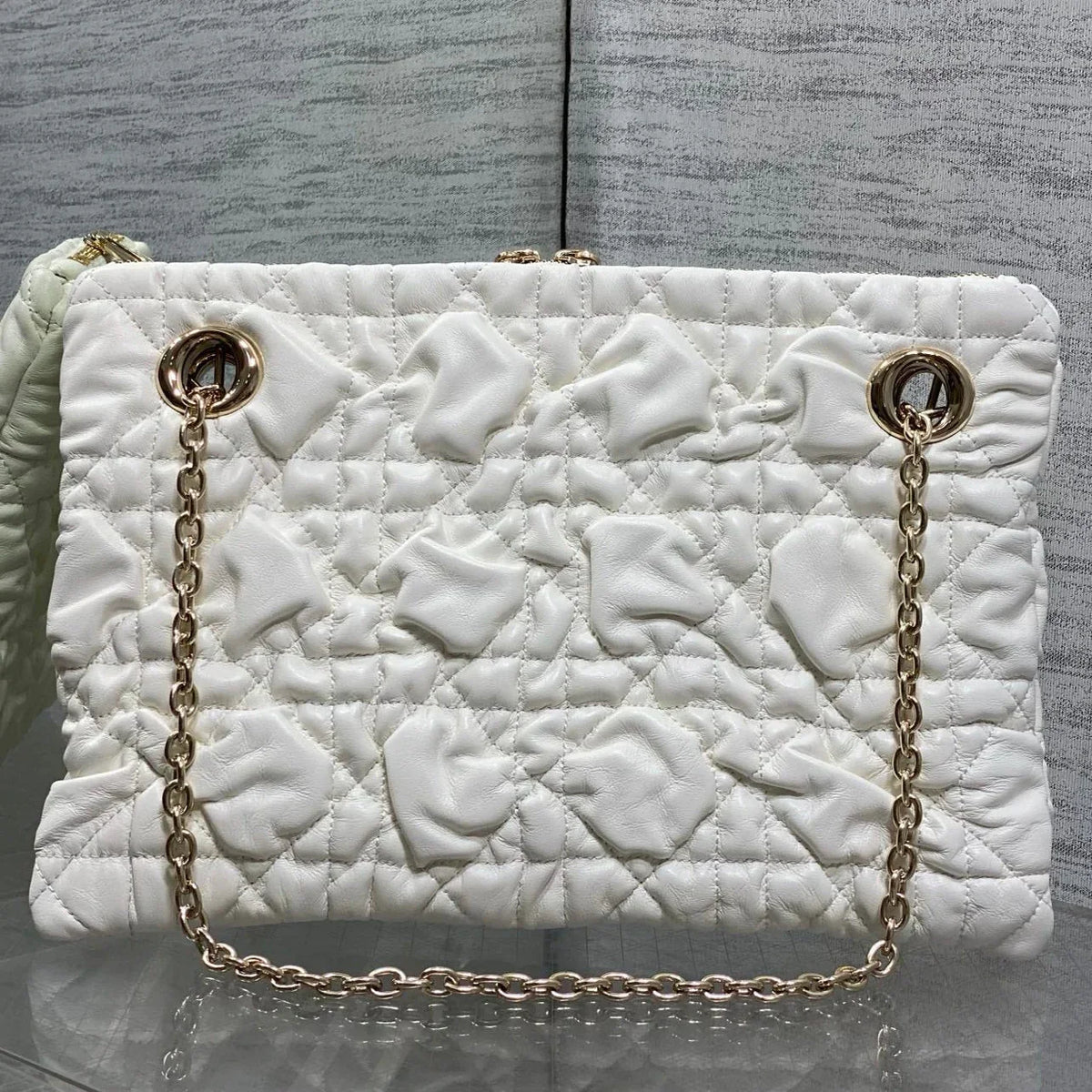 Dior 2026 Crunchy Bag 33cm Cannage Leather 378818