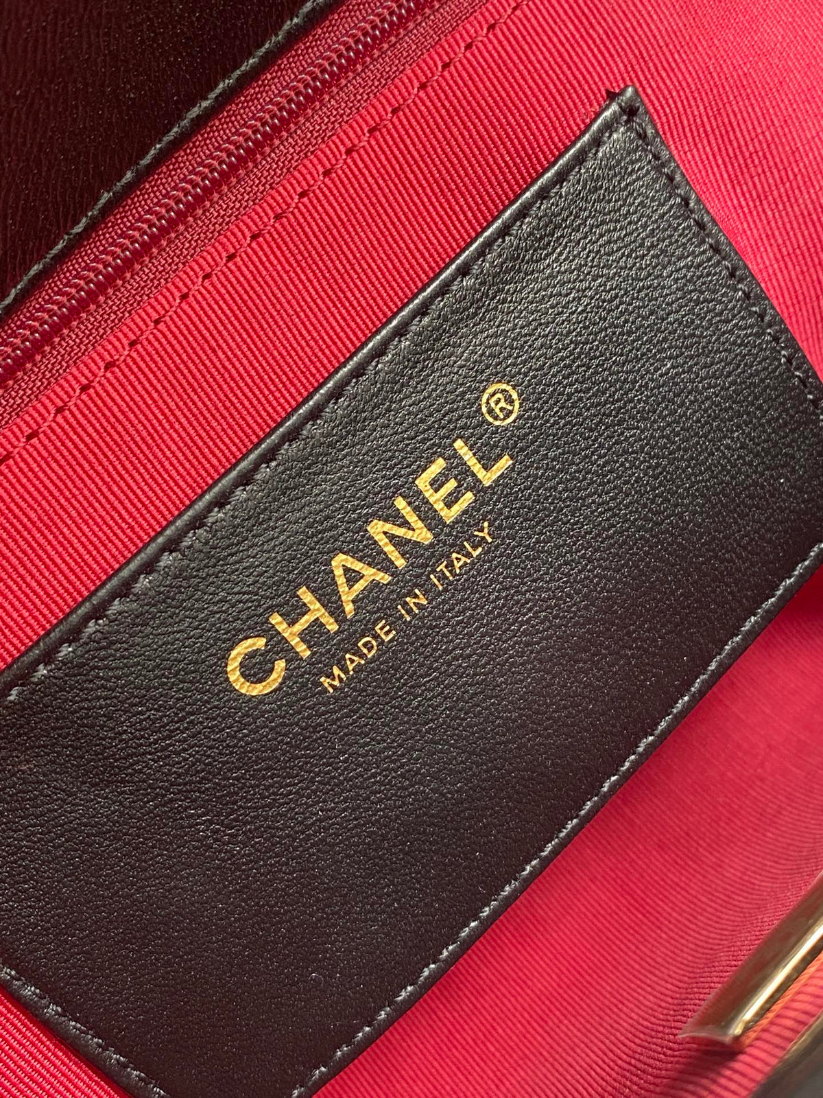CC 26P AS6112 Flap Bag 25cm Black Quited Lambskin