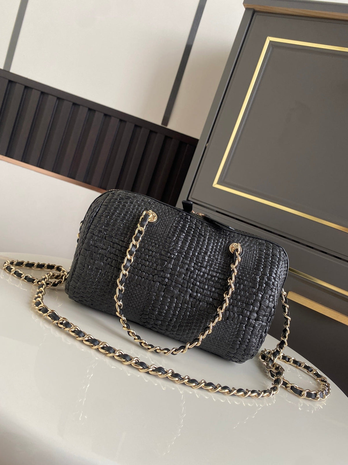 CC 26P AS4474 Mini Bowling Bag 18.5cm Black Woven