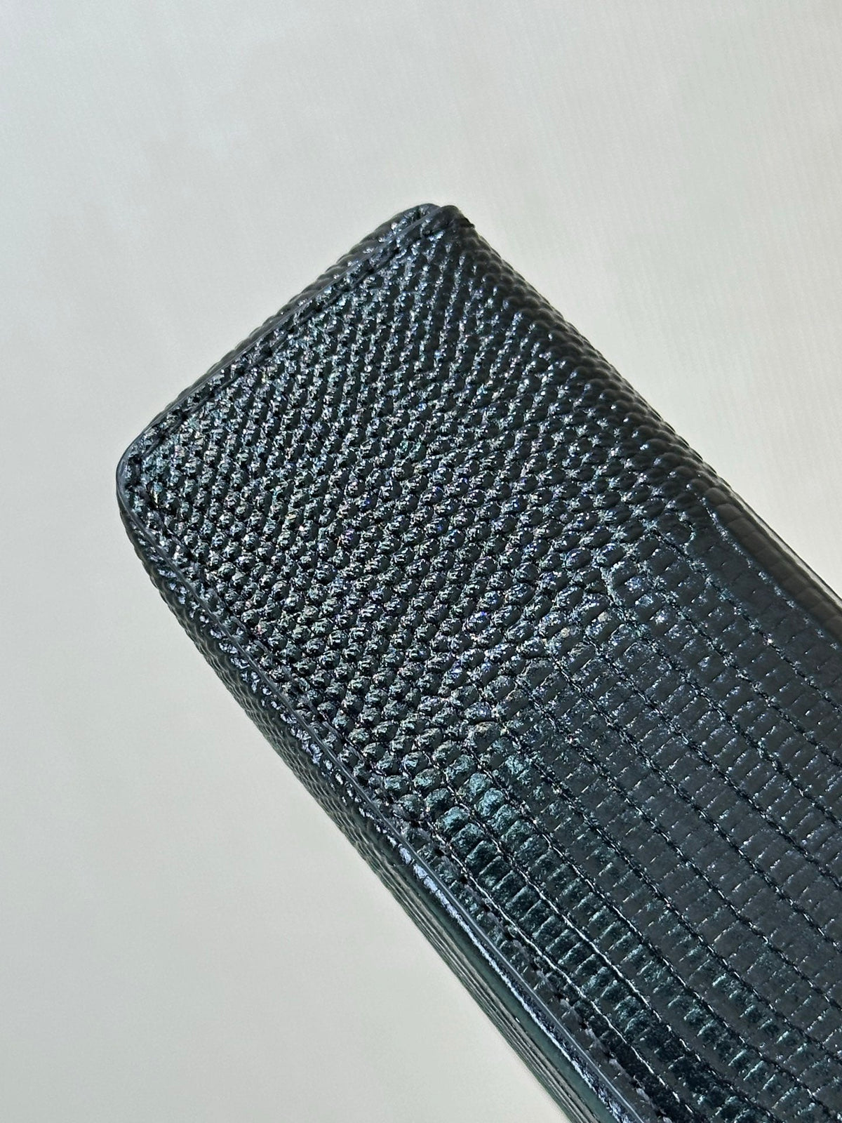 Chanel 2026 Vanity Bag 19.5cm Black Cowhide With Lizard Embossing