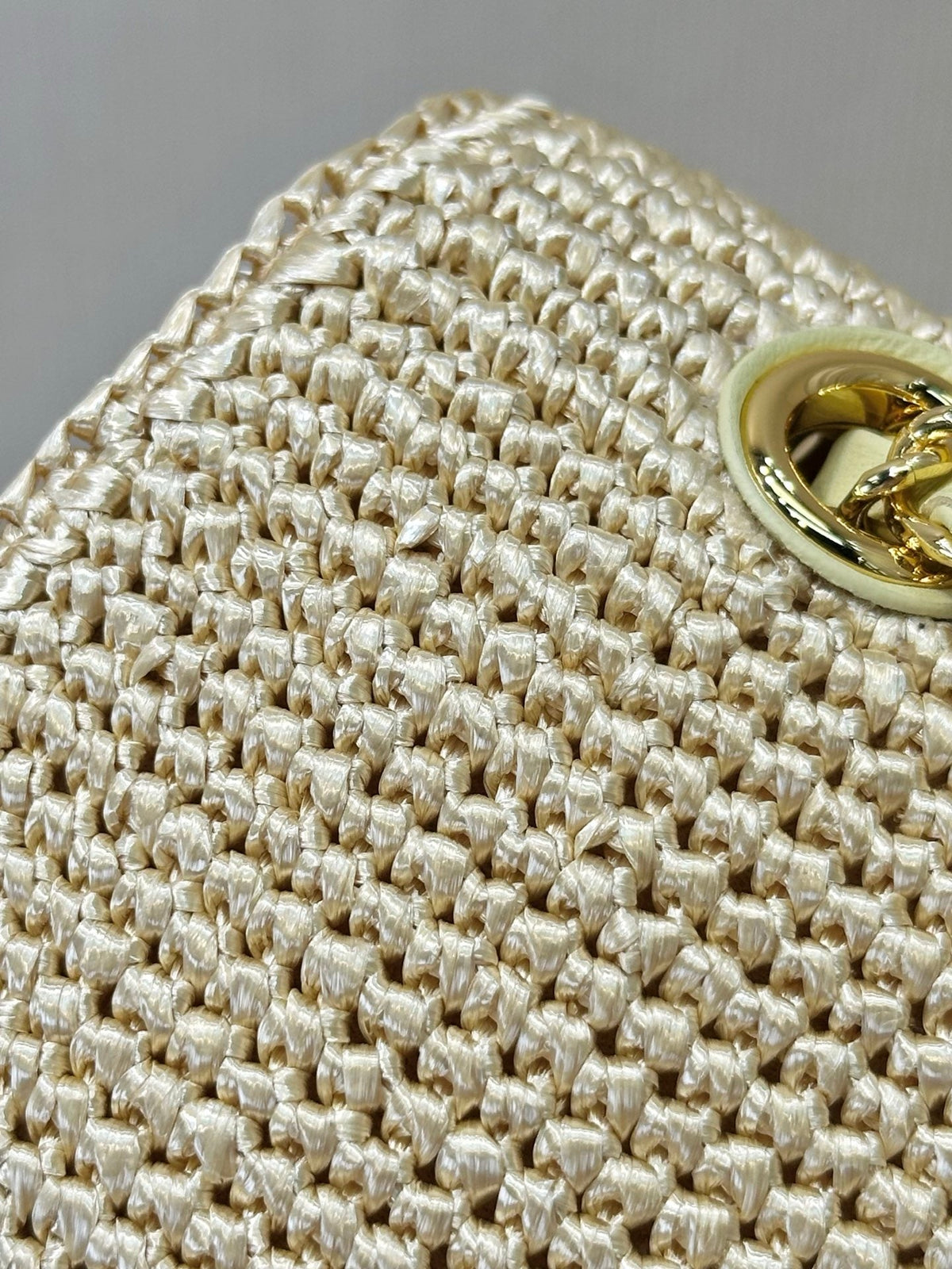 CC 26s Coco Beach Flap Bag Beige Raffia 143487