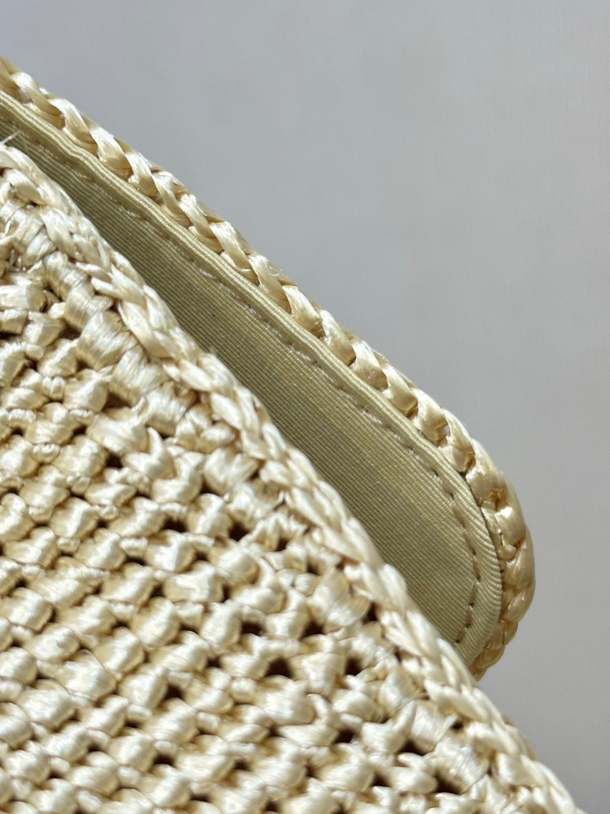 CC 26s Coco Beach Flap Bag Beige Raffia 143487