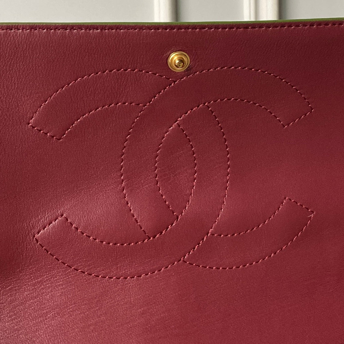 CC 26s Maxi Flap Bag 39cm Olive Imported Leather