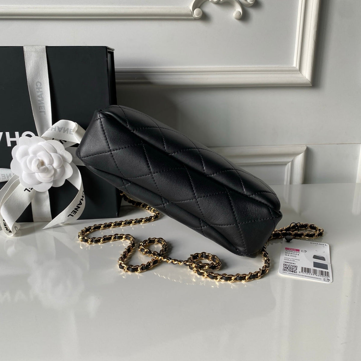 CC AS6255 Trendy Hobo Bag Black Lambskin