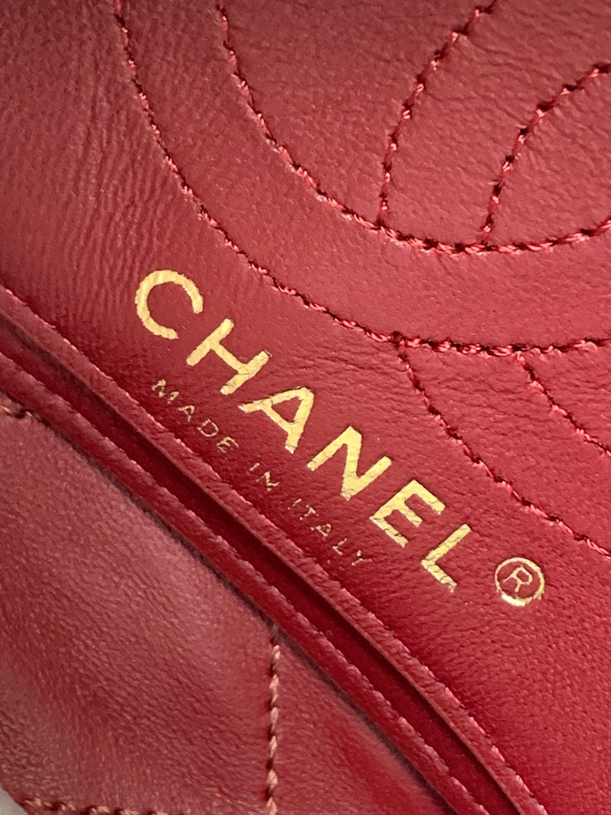 CC 26s Boho Mini Top Closure Bag Burgundy Lambskin