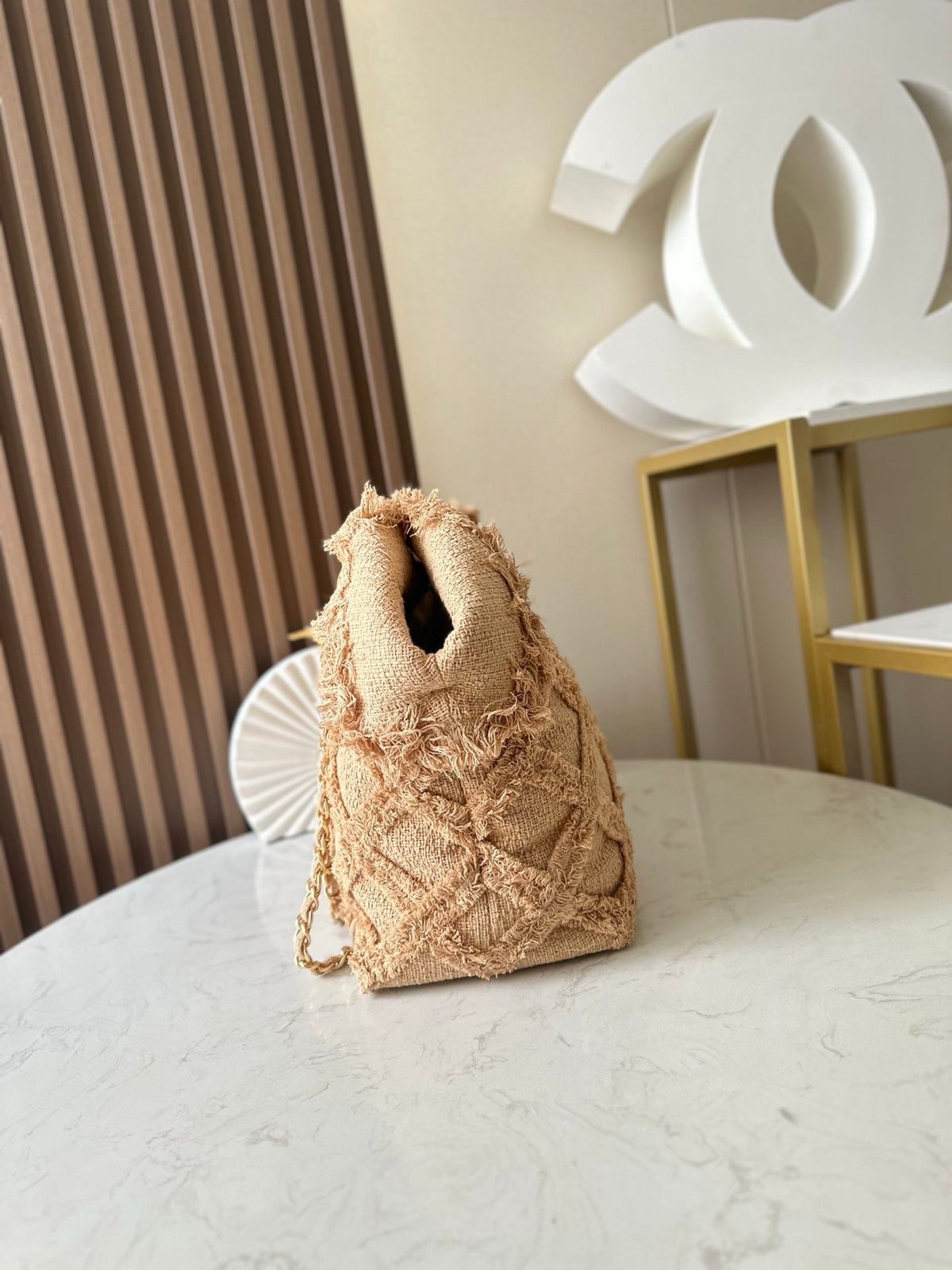 CC Nature Tote Beige Tweed 275482
