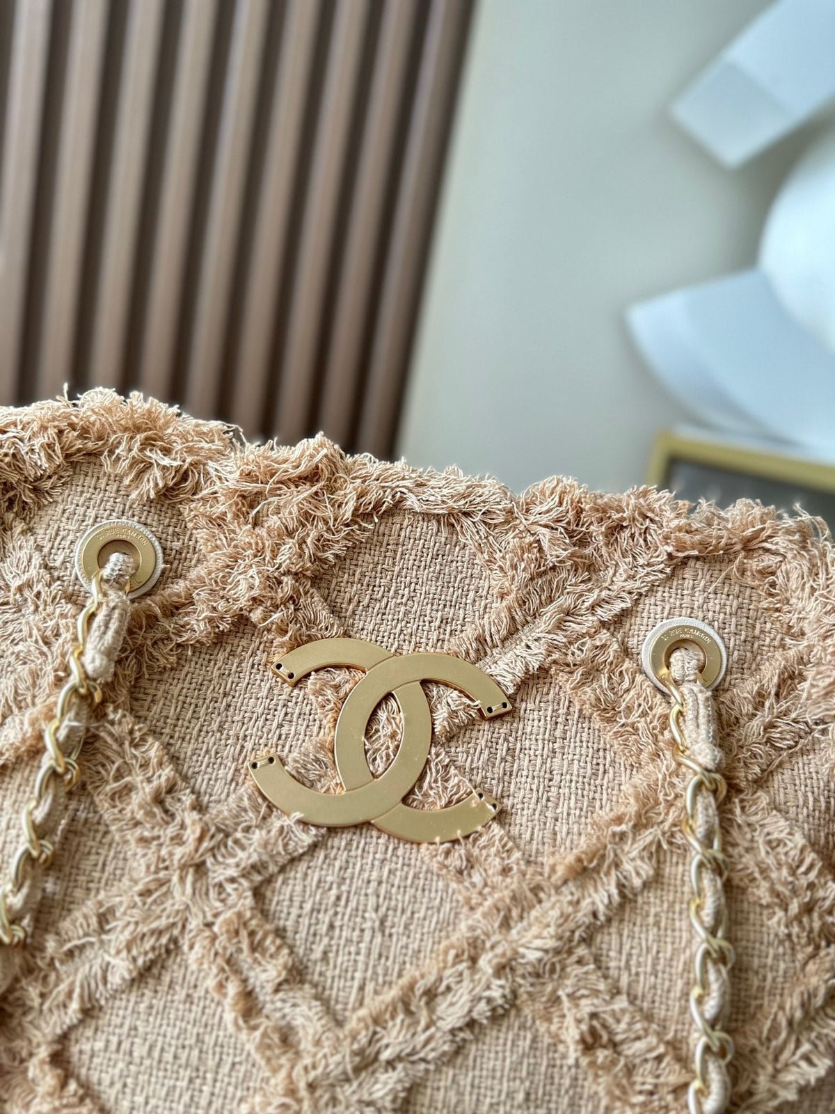 CC Nature Tote Beige Tweed 275482