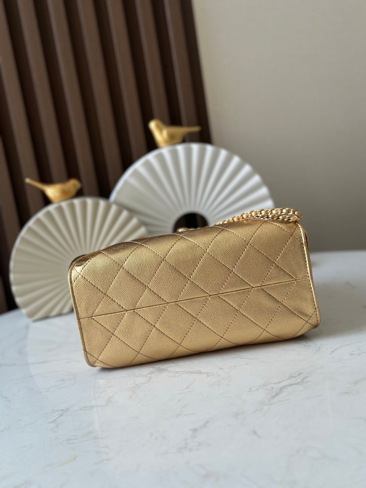 CC 26c Hobo Bag 22cm Gold Caviar Leather GHW
